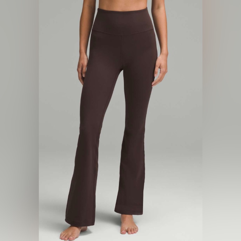 Lululemon Groove Nulu Super-High-Rise Flared Pant *Regular in color Espresso